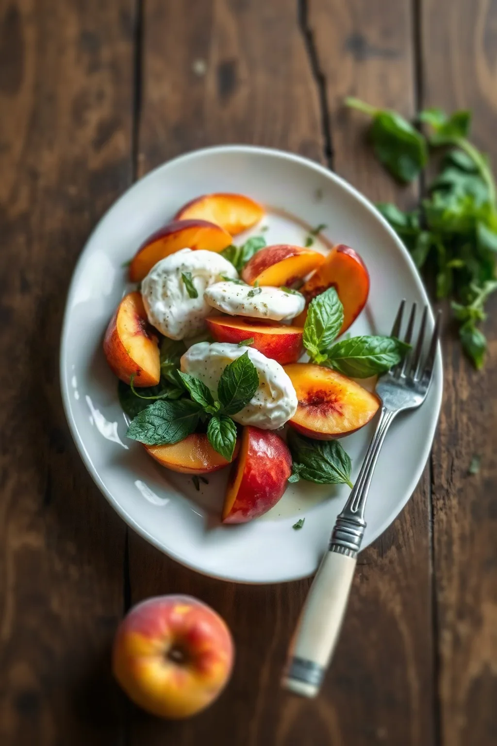 Peach and Fresh Mozzarella Salad