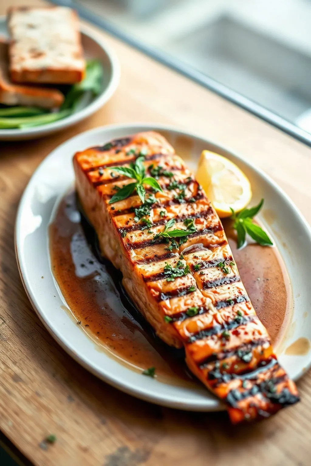 Filete de Salmón Entero a la Parrilla