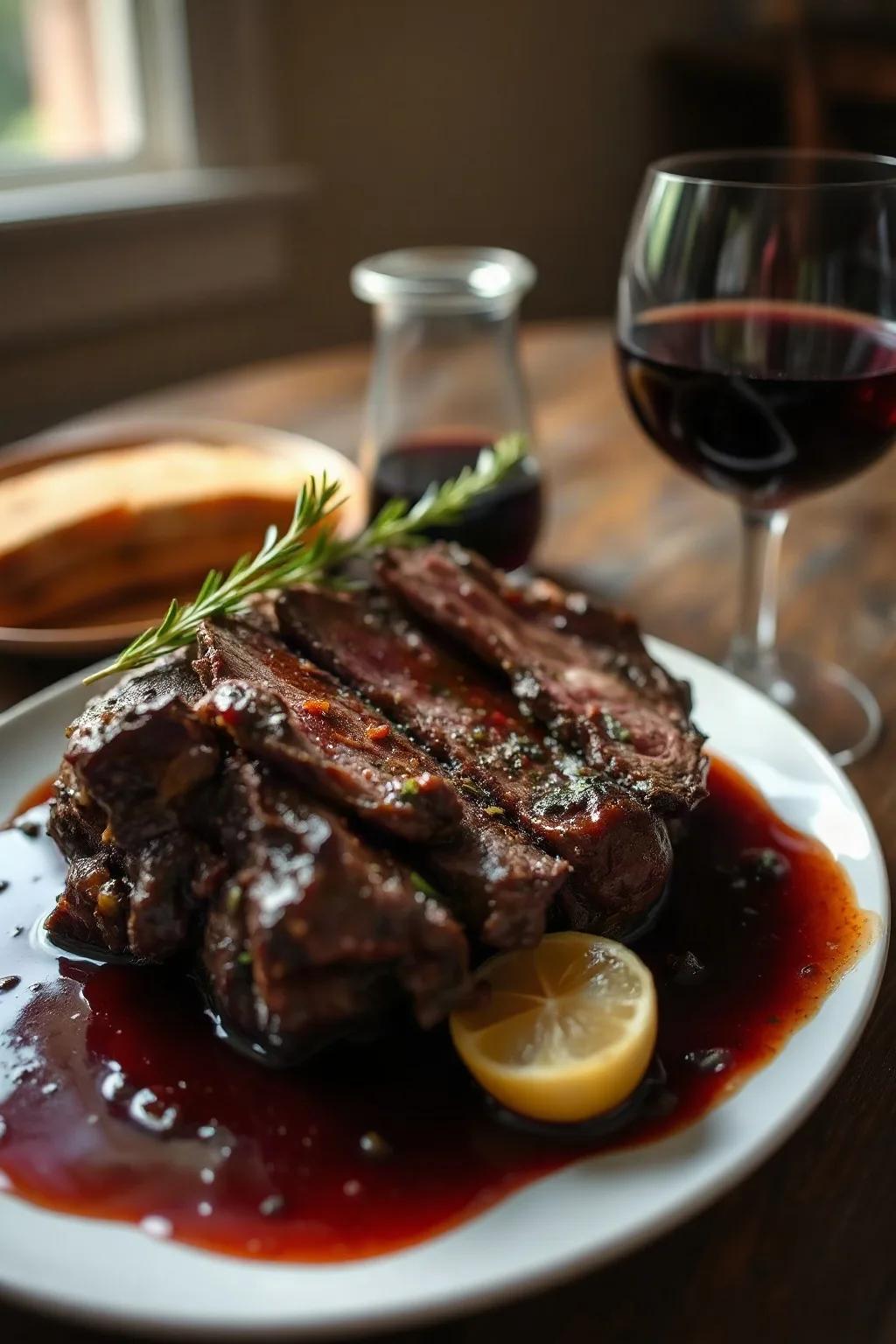 Asado de Res a la Cerveza con Vino Tinto