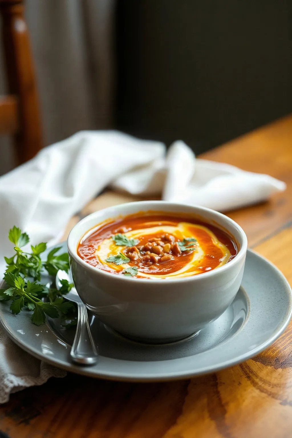 Red Lentil and Red Pepper Soup