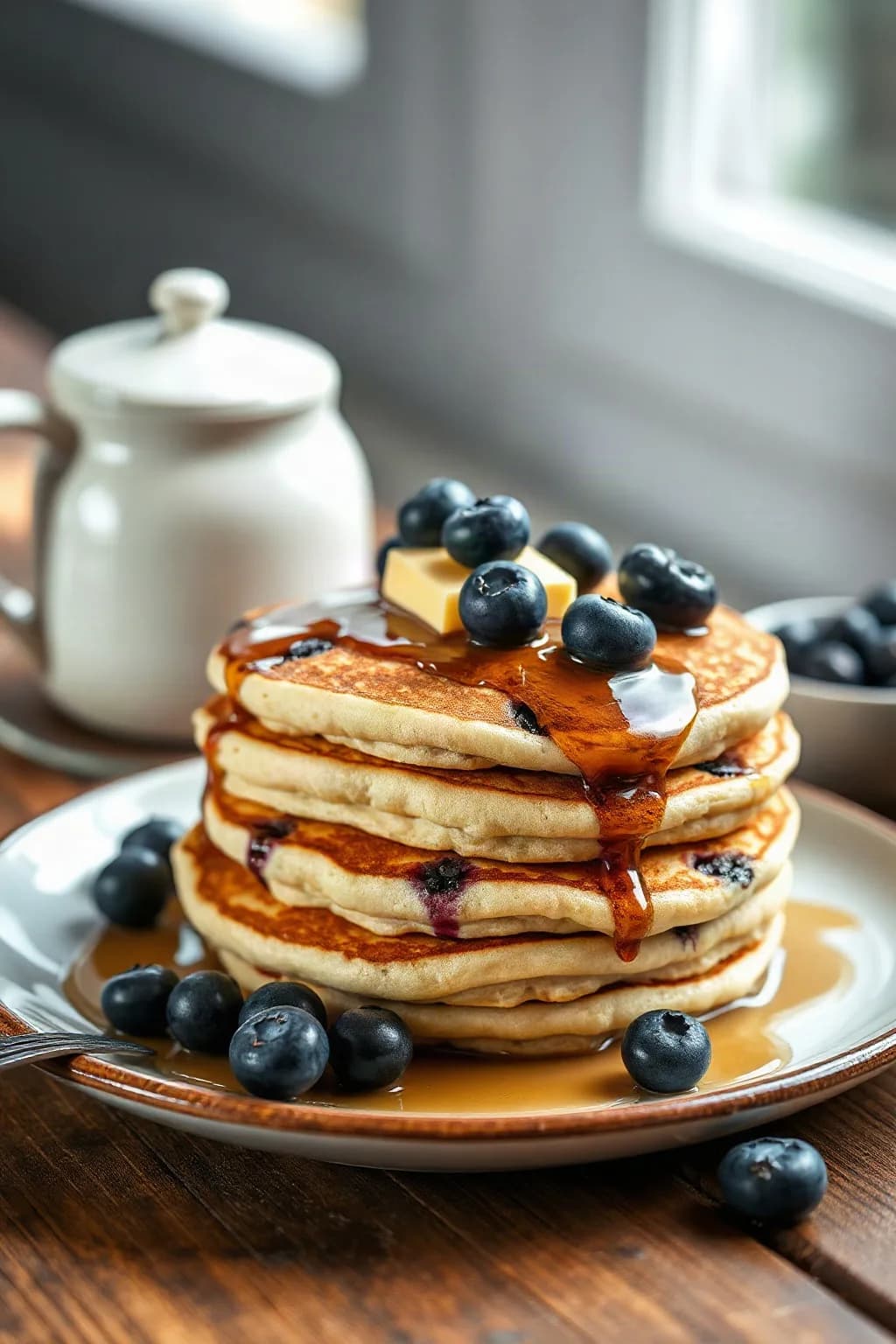 Crêpes américaines aux bleuets