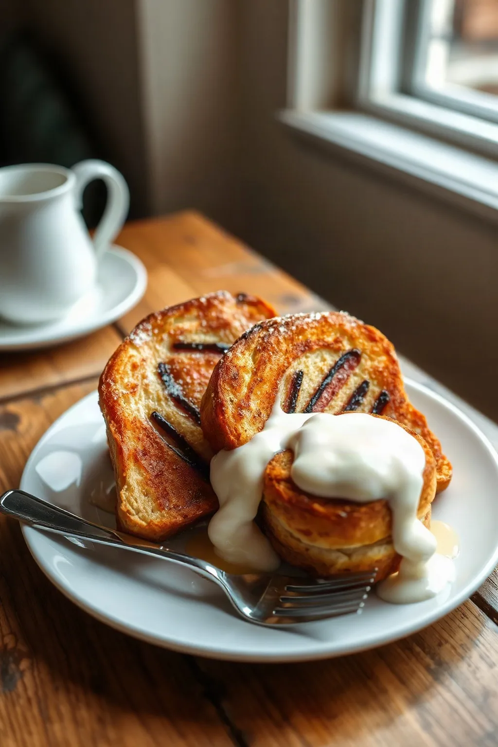 Crispy French Toast with Crème Anglaise
