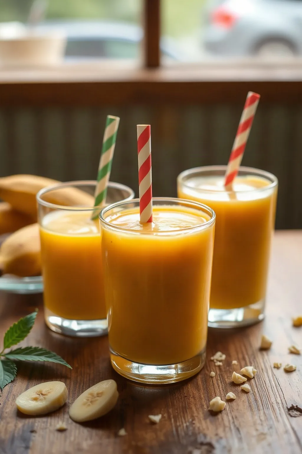 Mango and Banana Smoothies