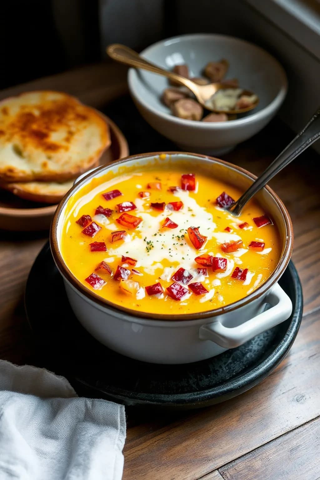 Gratinated Potato and Onion Soup