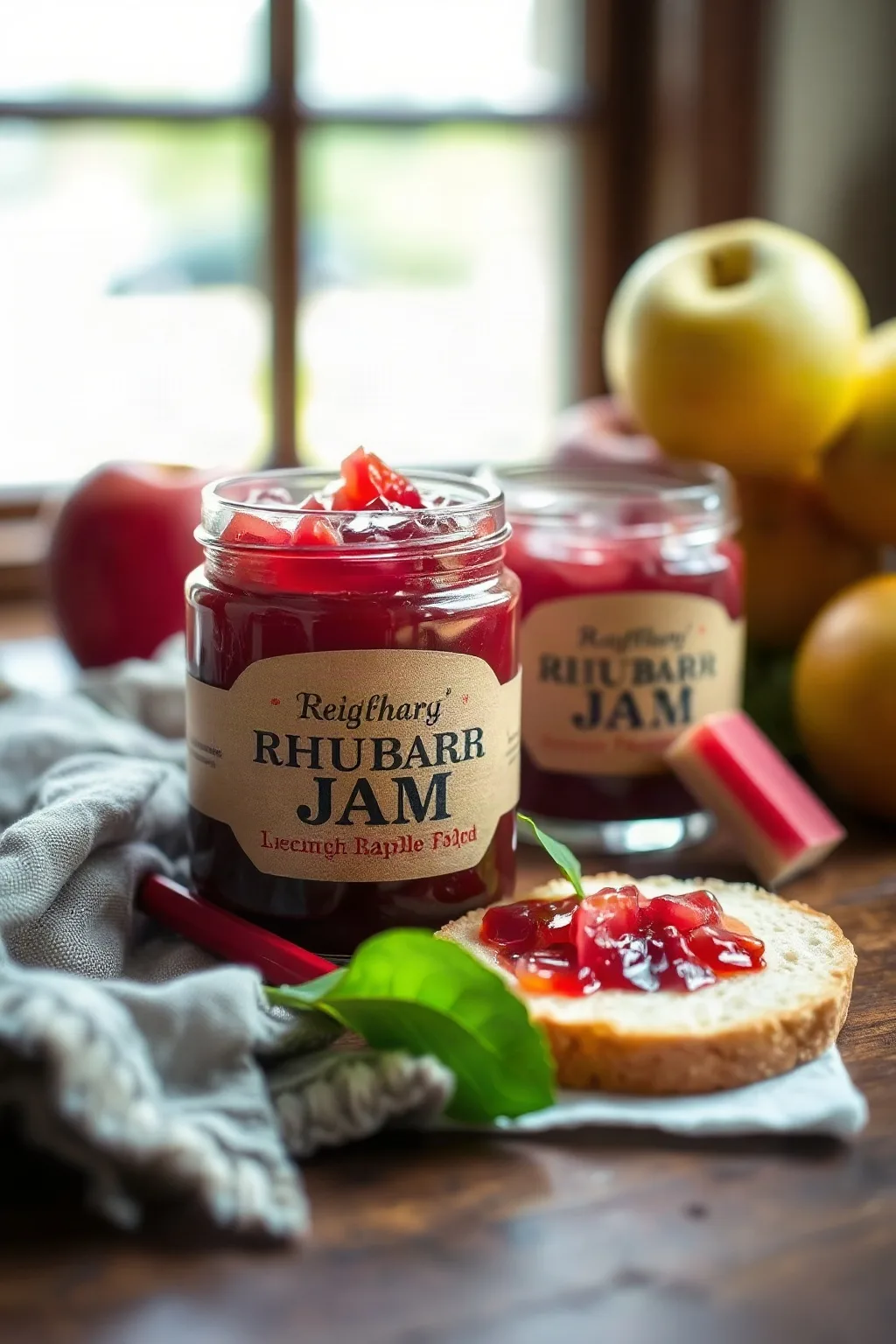 Rhubarb and Apple Jam