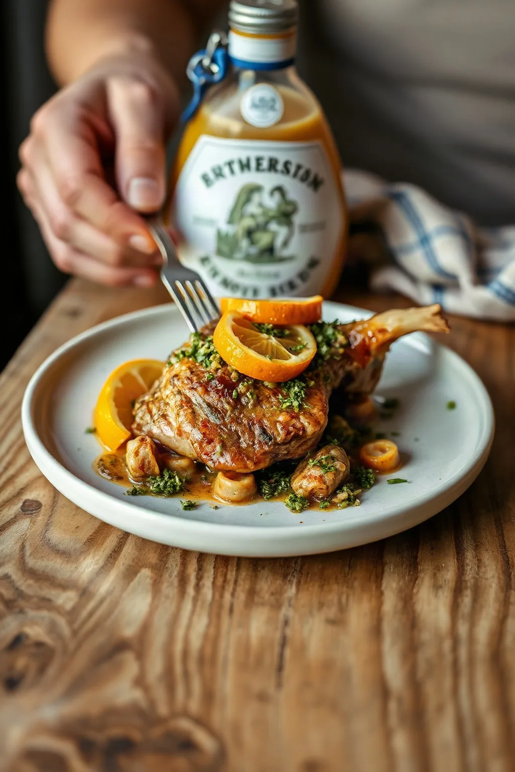 Osso Buco de Cerdo con Gremolata de Naranja