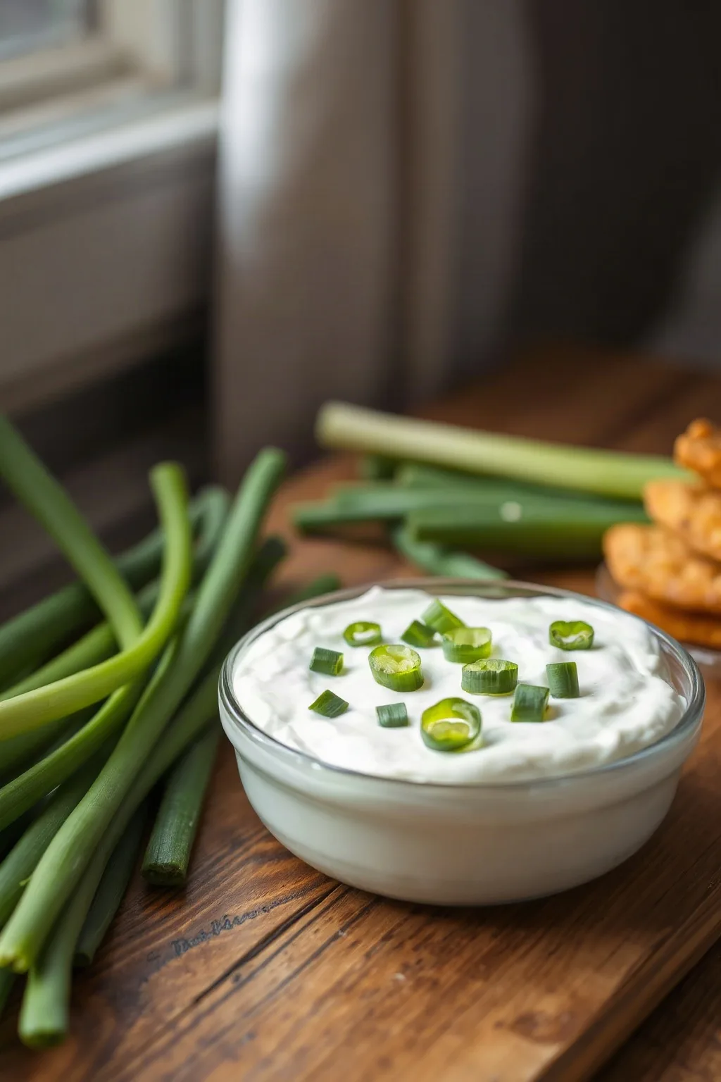 Dip de Crema Agria y Cebollín