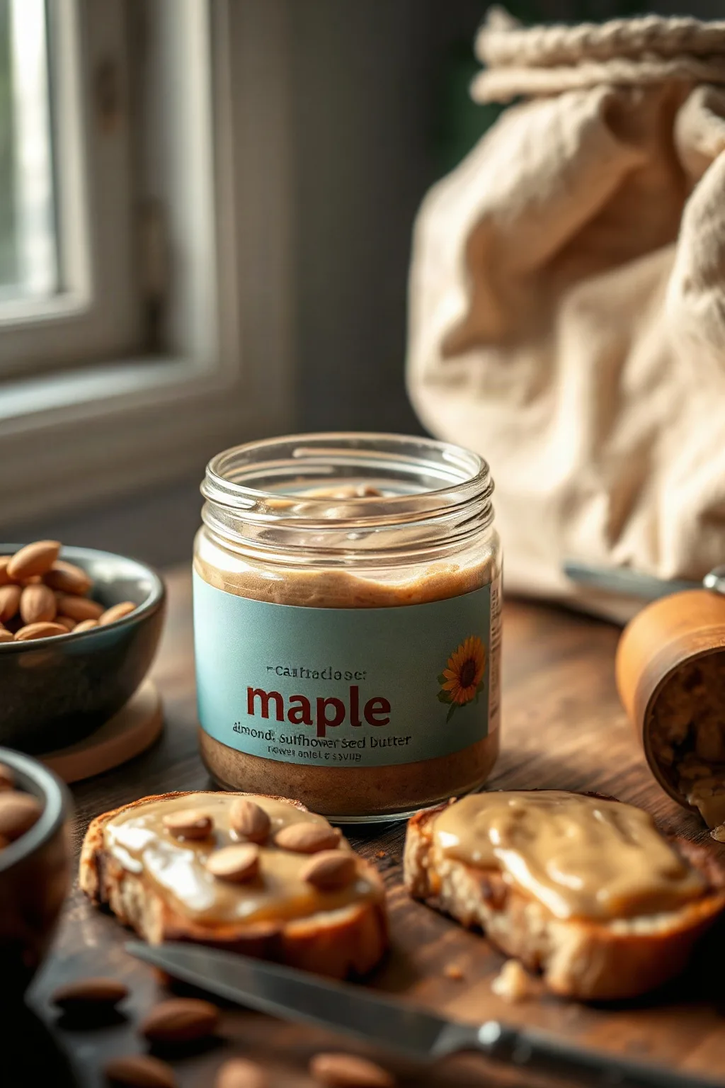 Maple Almond and Sunflower Seed Butter