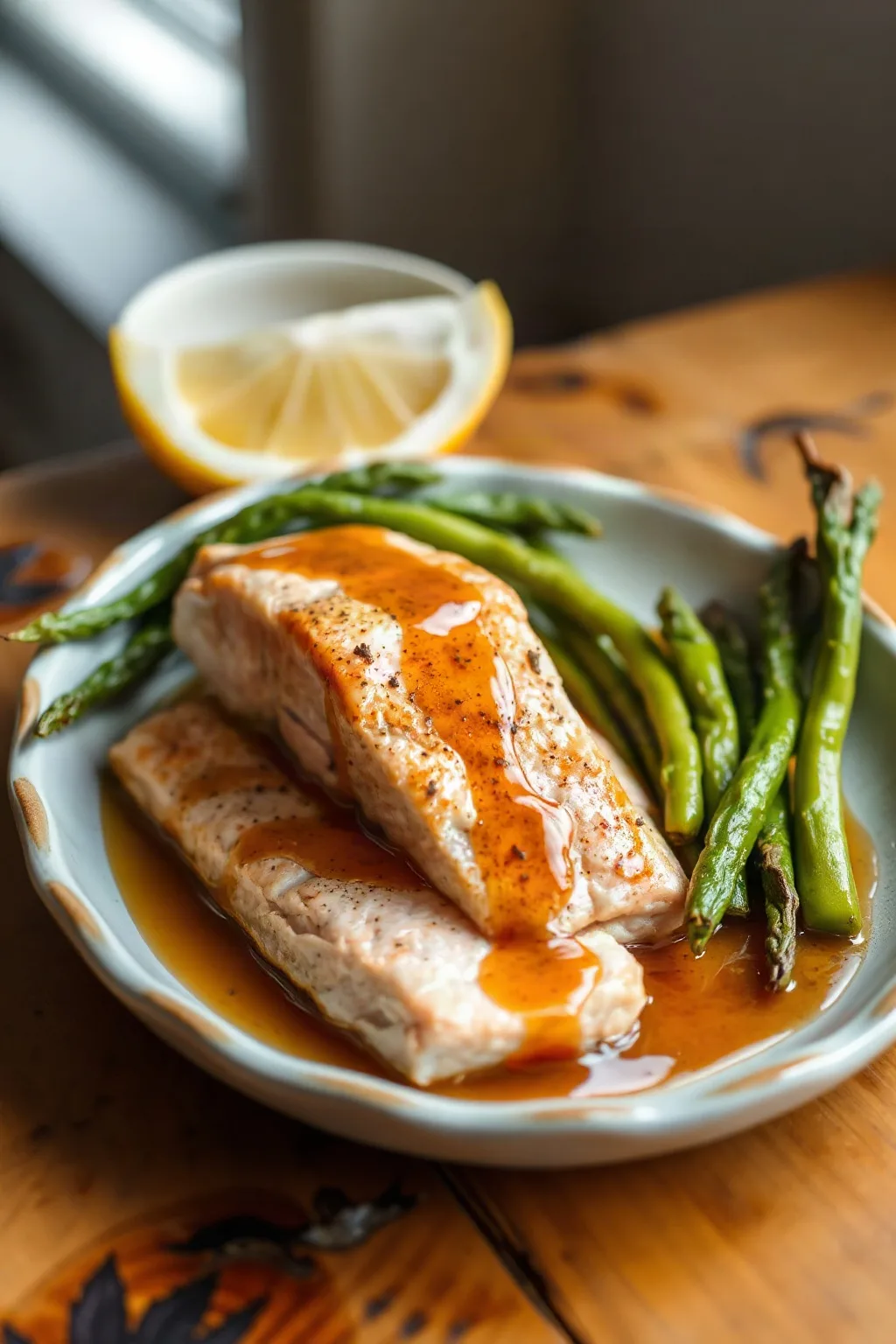 Saumon poêlé sauce au gingembre et à l'érable