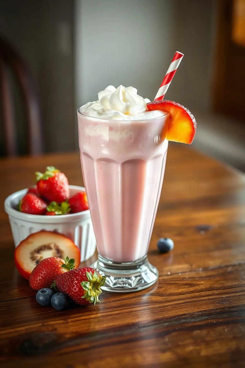 Lait frappé aux fruits