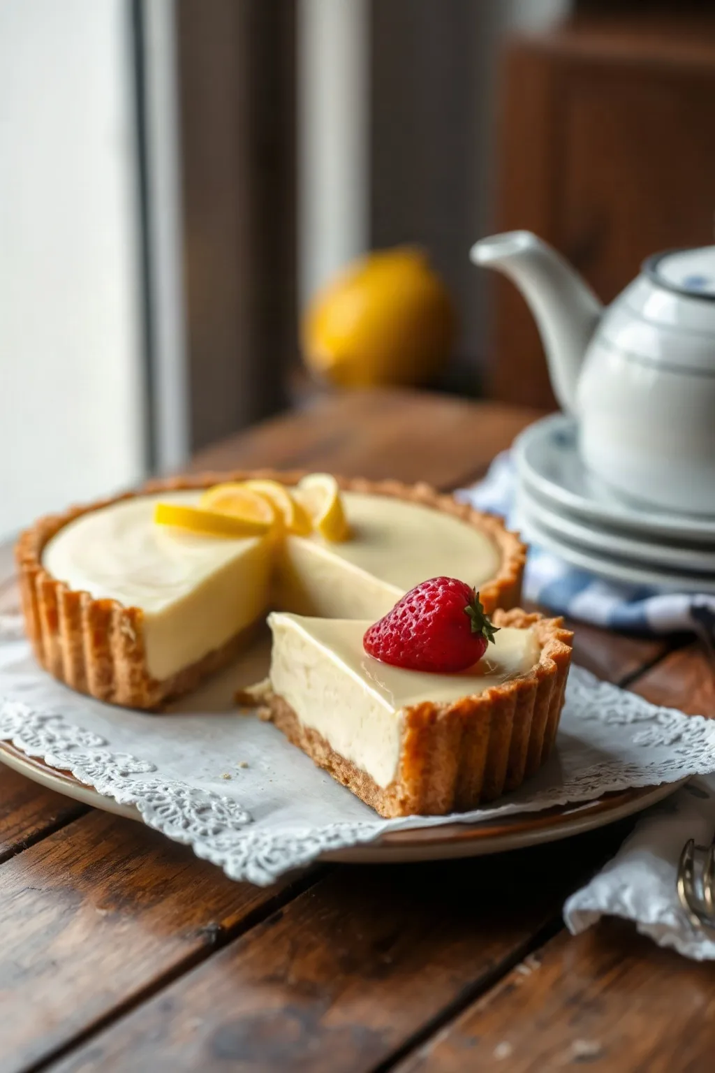 Lemon Cheesecake Tart