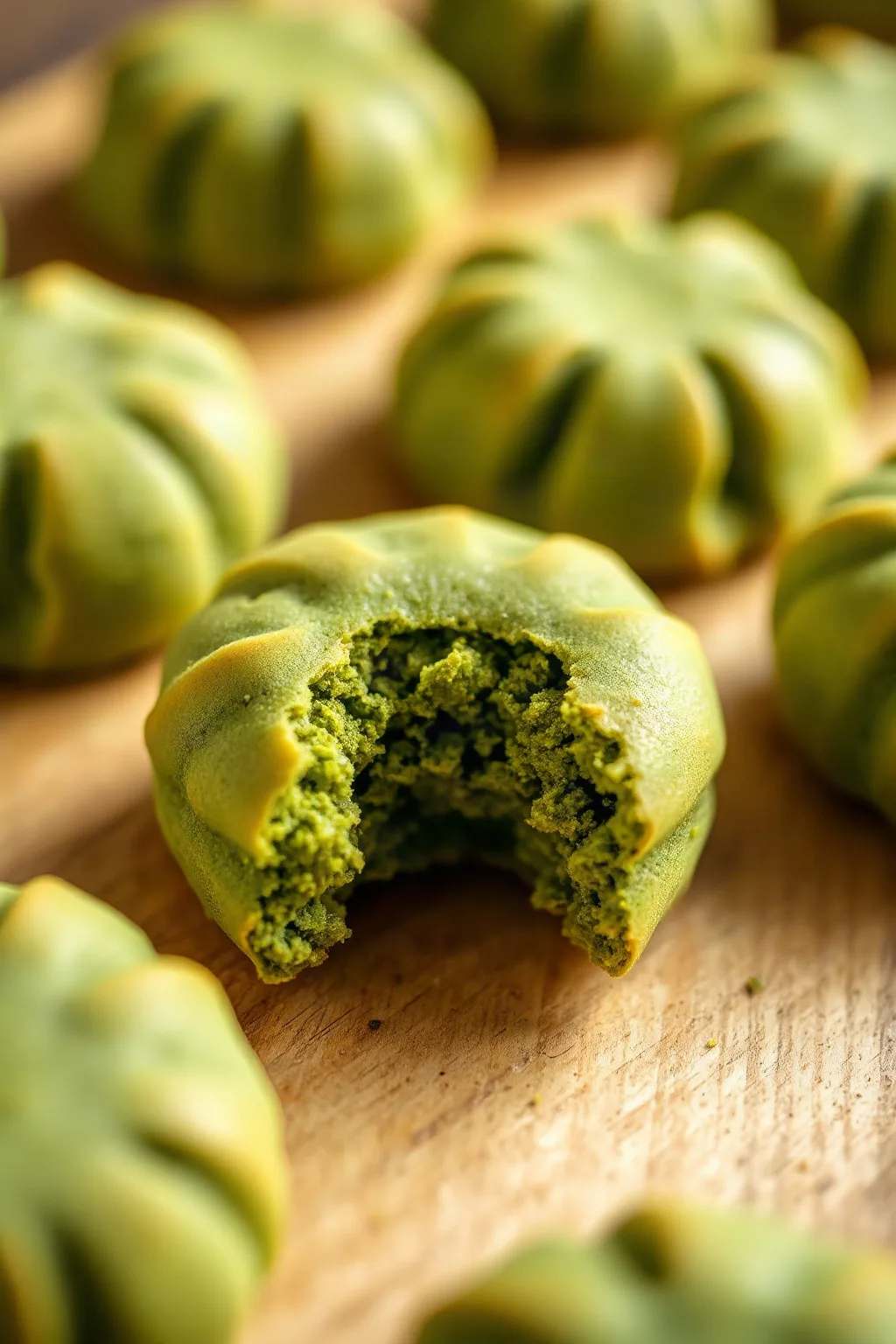 Biscuits au thé matcha