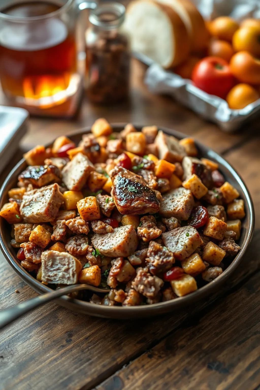 Hash de Cerdo Asado