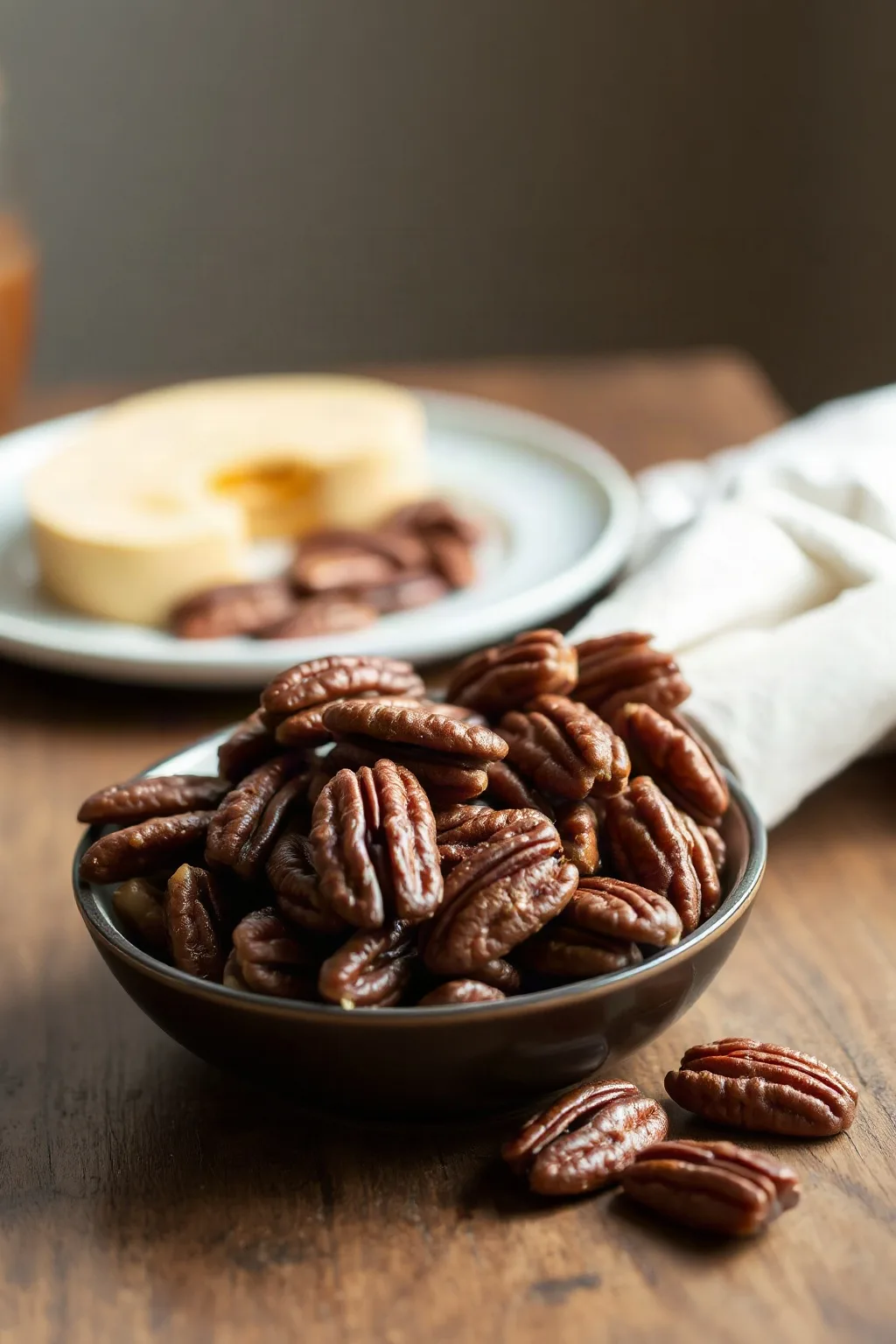 Maple Spiced Caramelized Pecans