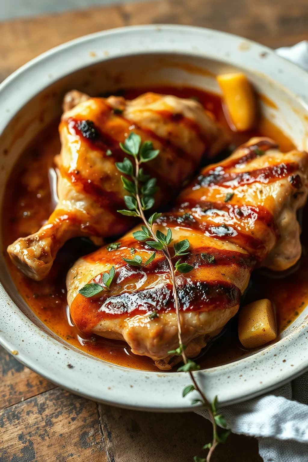 Braised Turkey Thighs with Tarragon