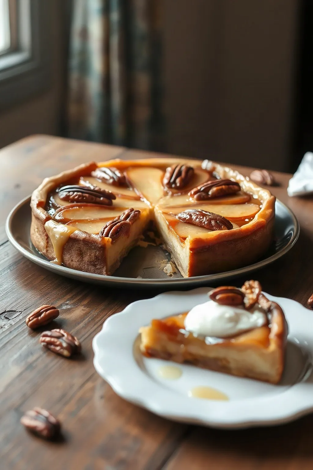 Pear and Pecan Tarte Tatin