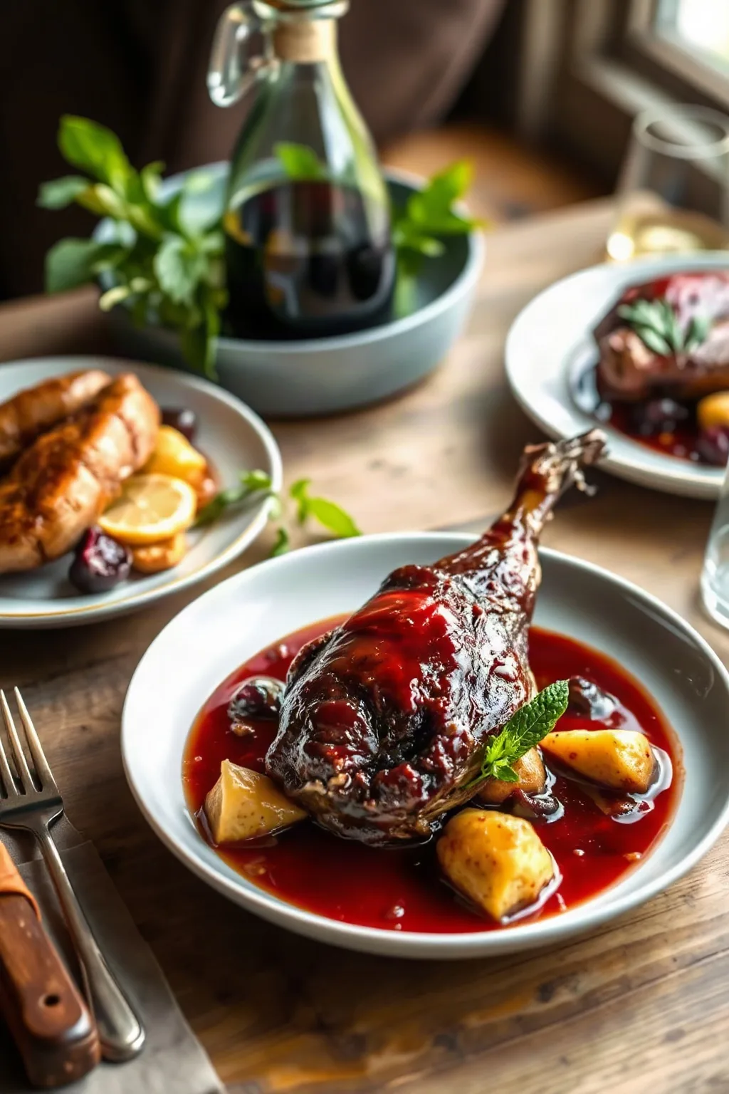 Perdrix au Vin Rouge