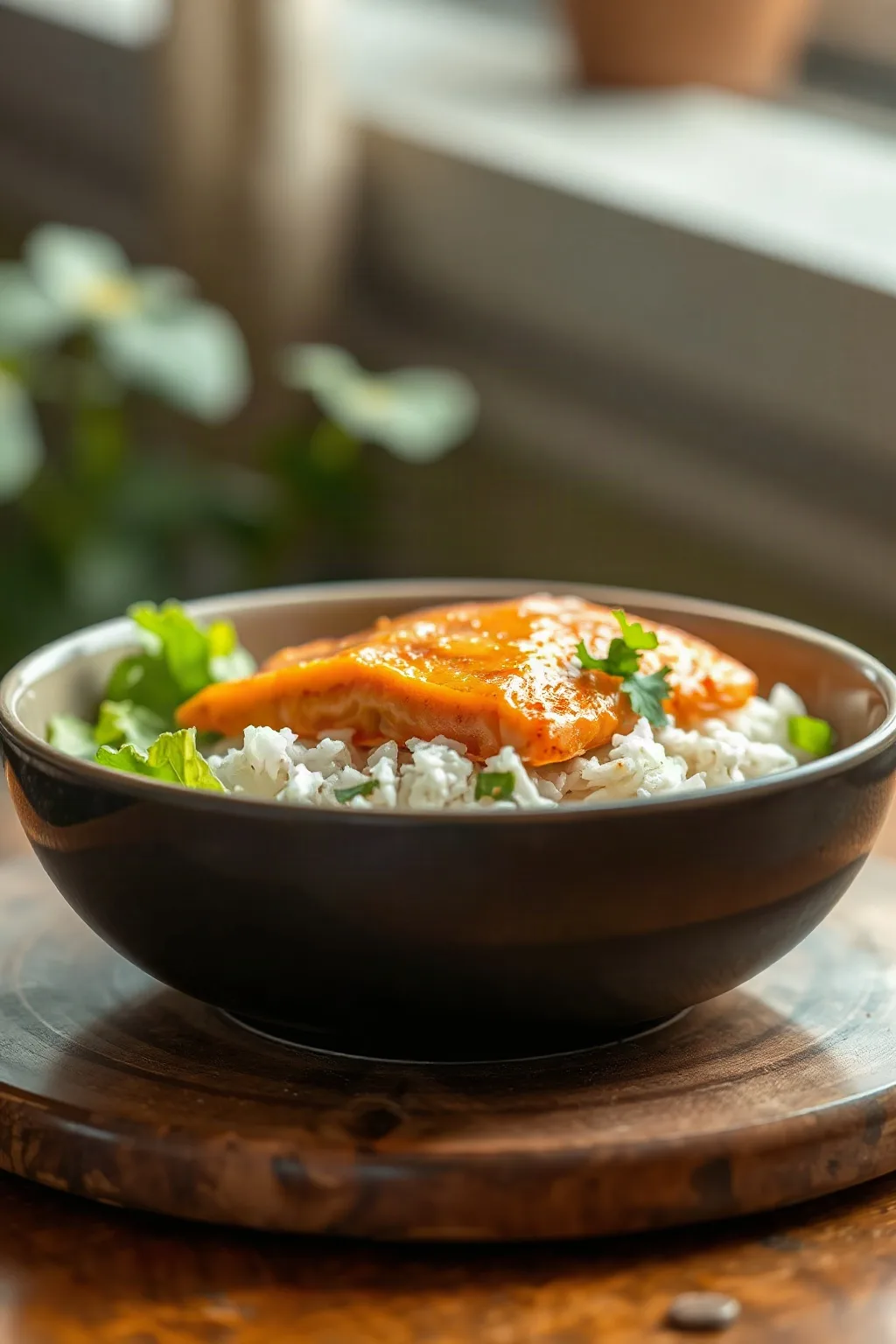 Spicy Salmon Rice Bowls