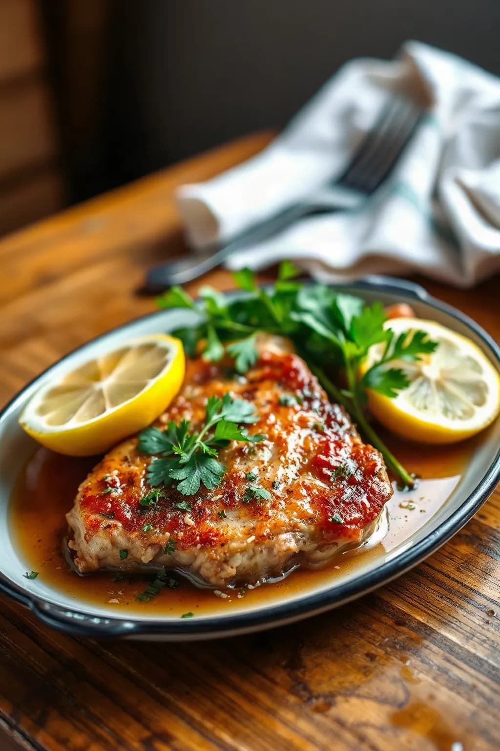 Coriander and Lemon Marinated Pork Chops
