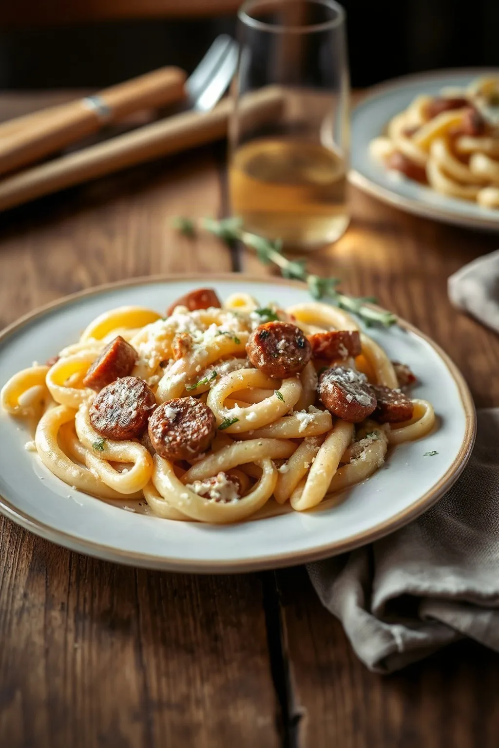Ricotta and Sausage Pasta