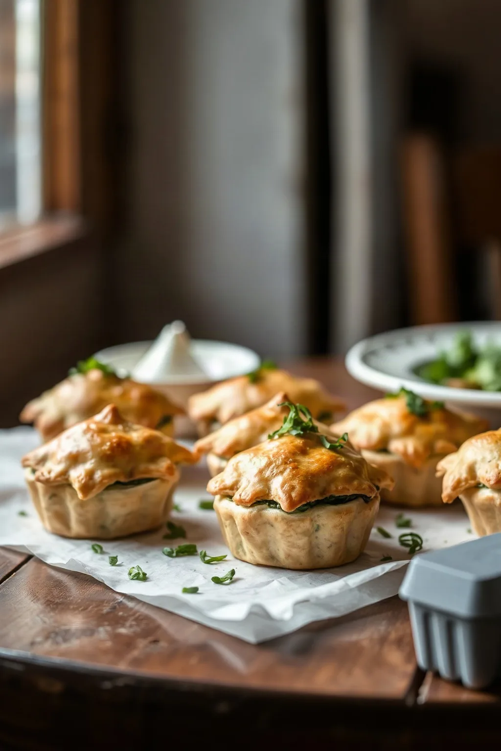 Bocaditos de Spanakopita de Espinaca