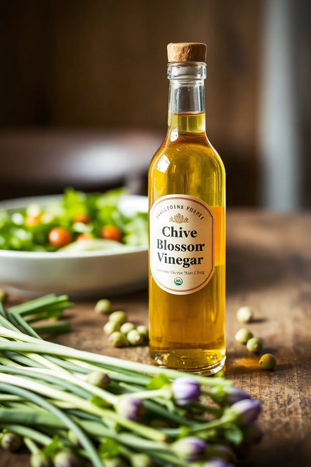 Vinaigre aux fleurs de ciboulette