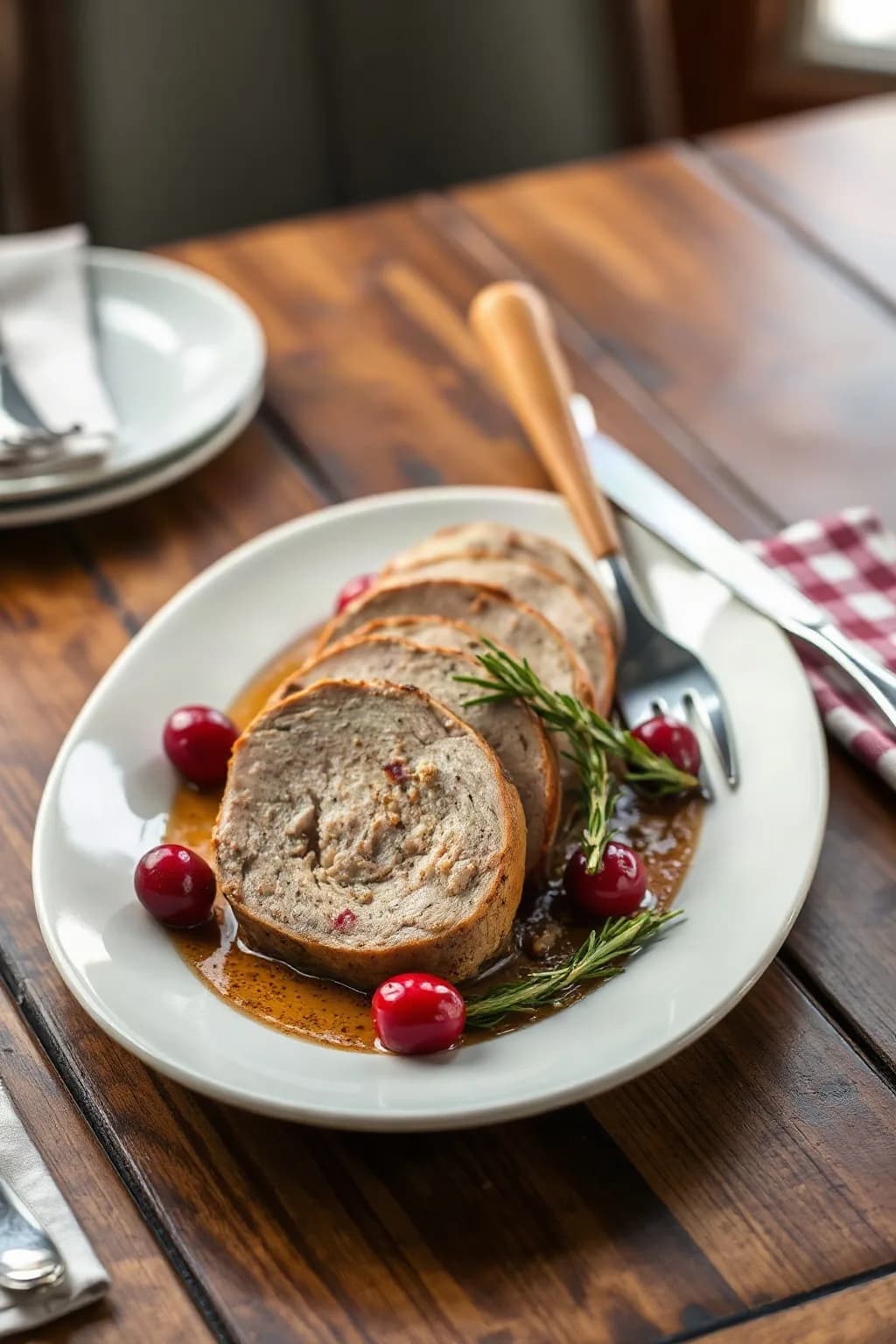 Pork Tenderloin with Cinnamon and Cranberries