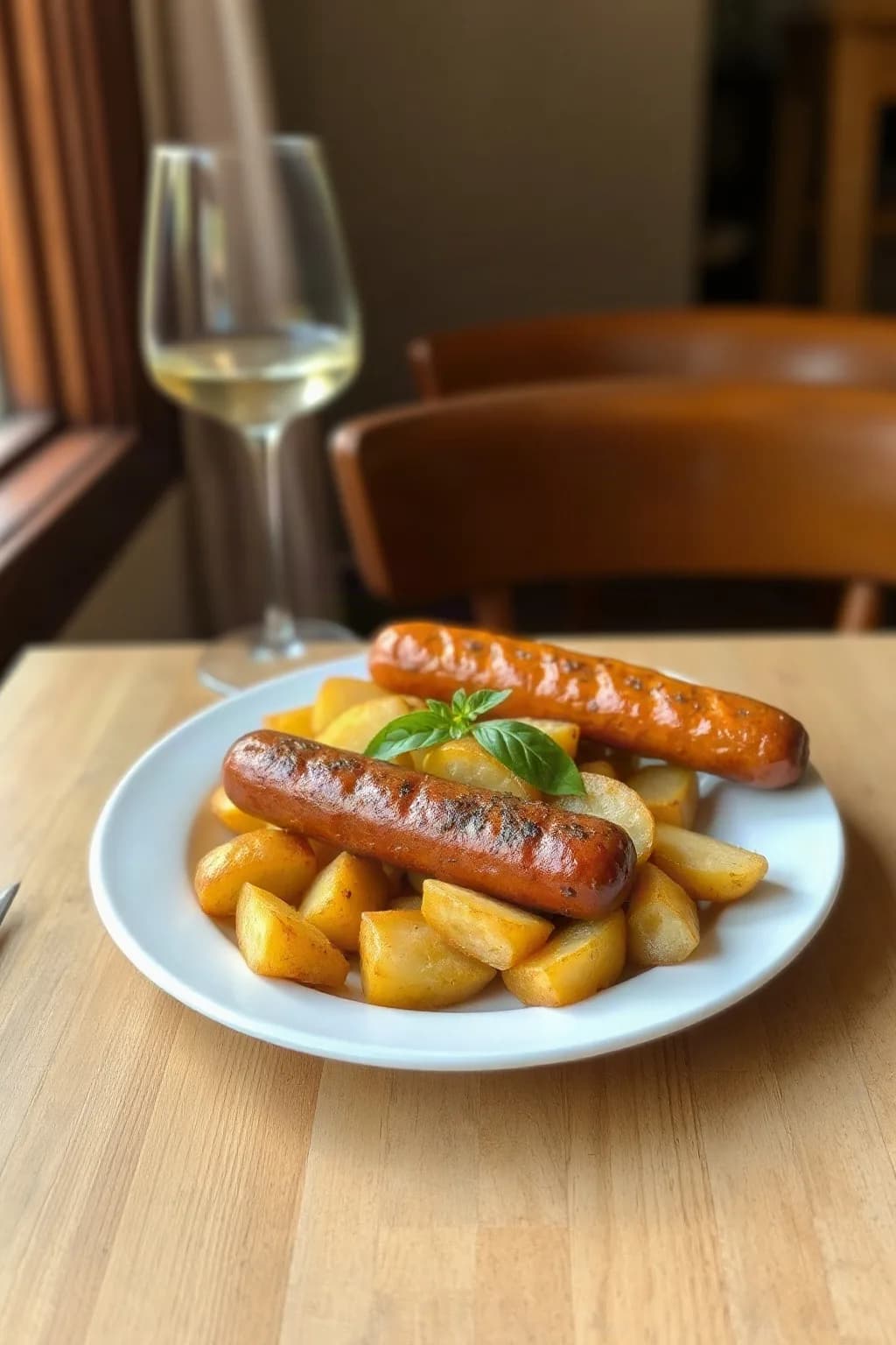 Pan-Fried Potatoes with Italian Sausages