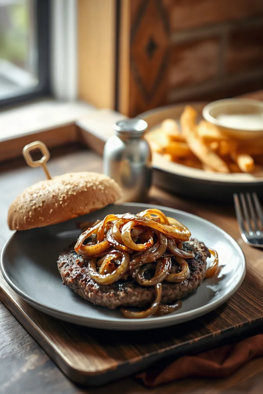 Hamburger Steak with Onions