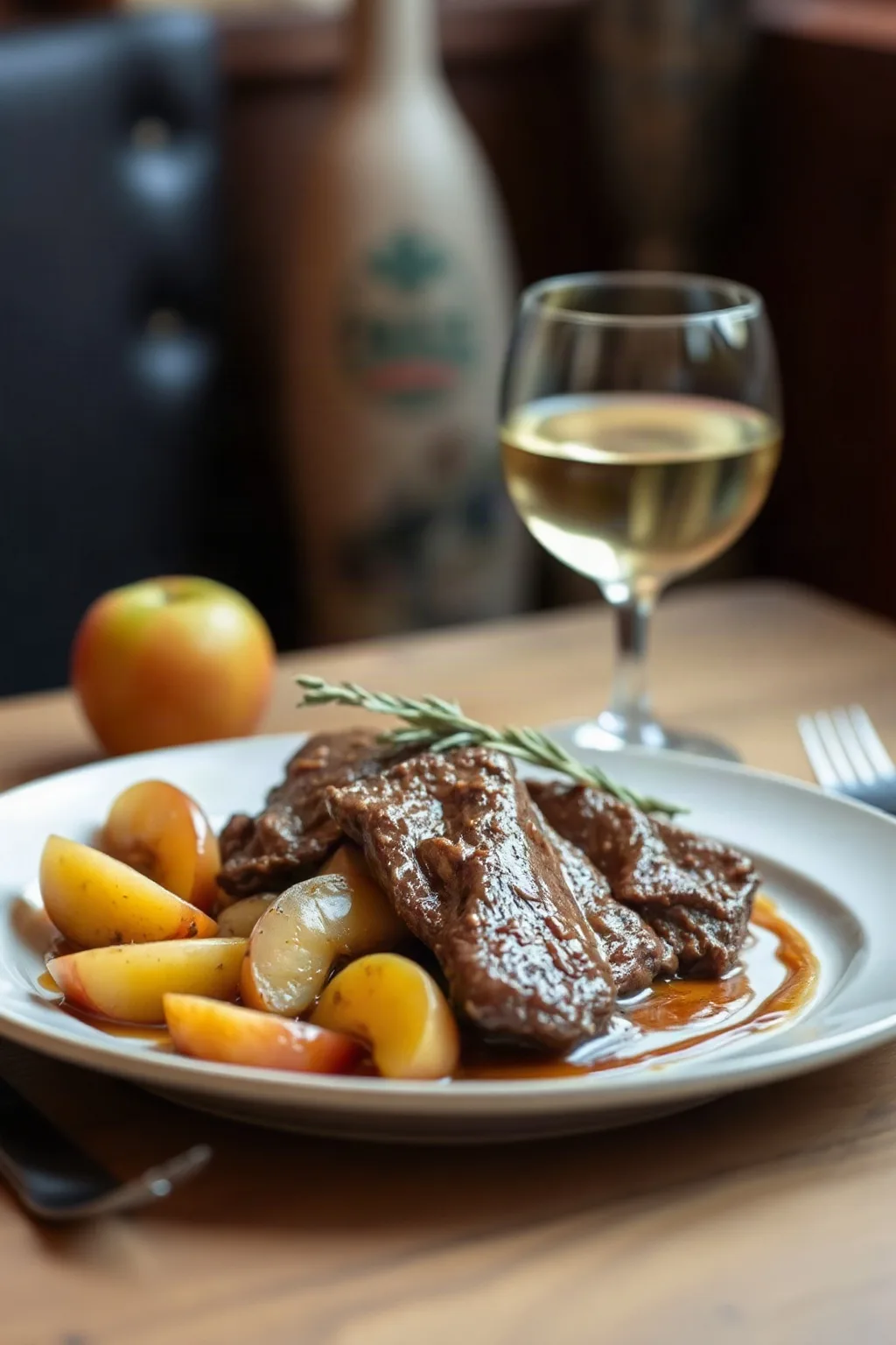 Foie de veau aux pommes