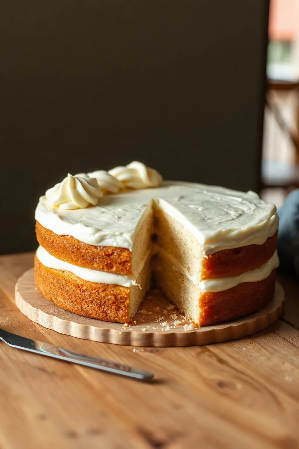 Pastel de Vainilla Bajo en Grasa