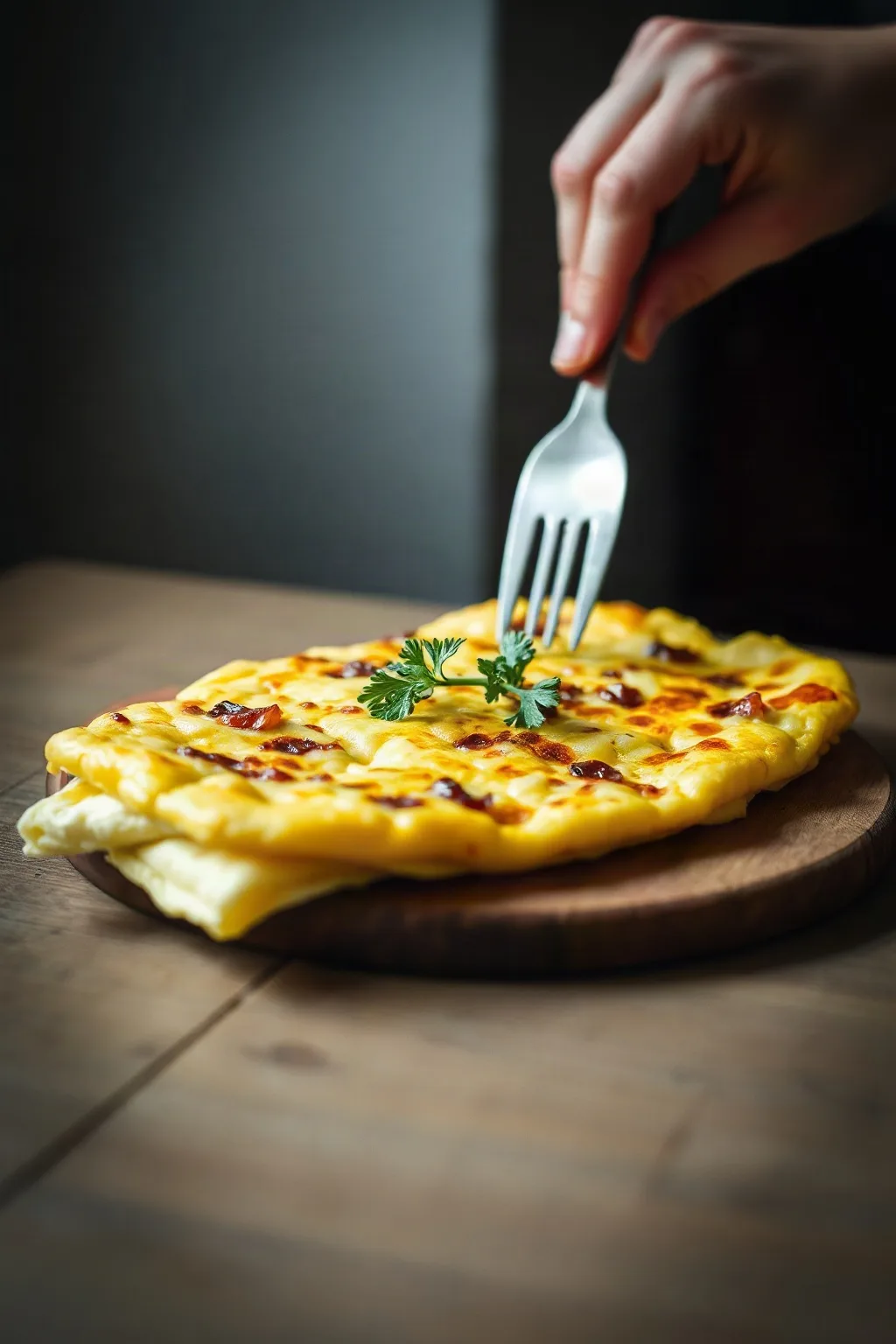 Leek and Goat Cheese Omelette