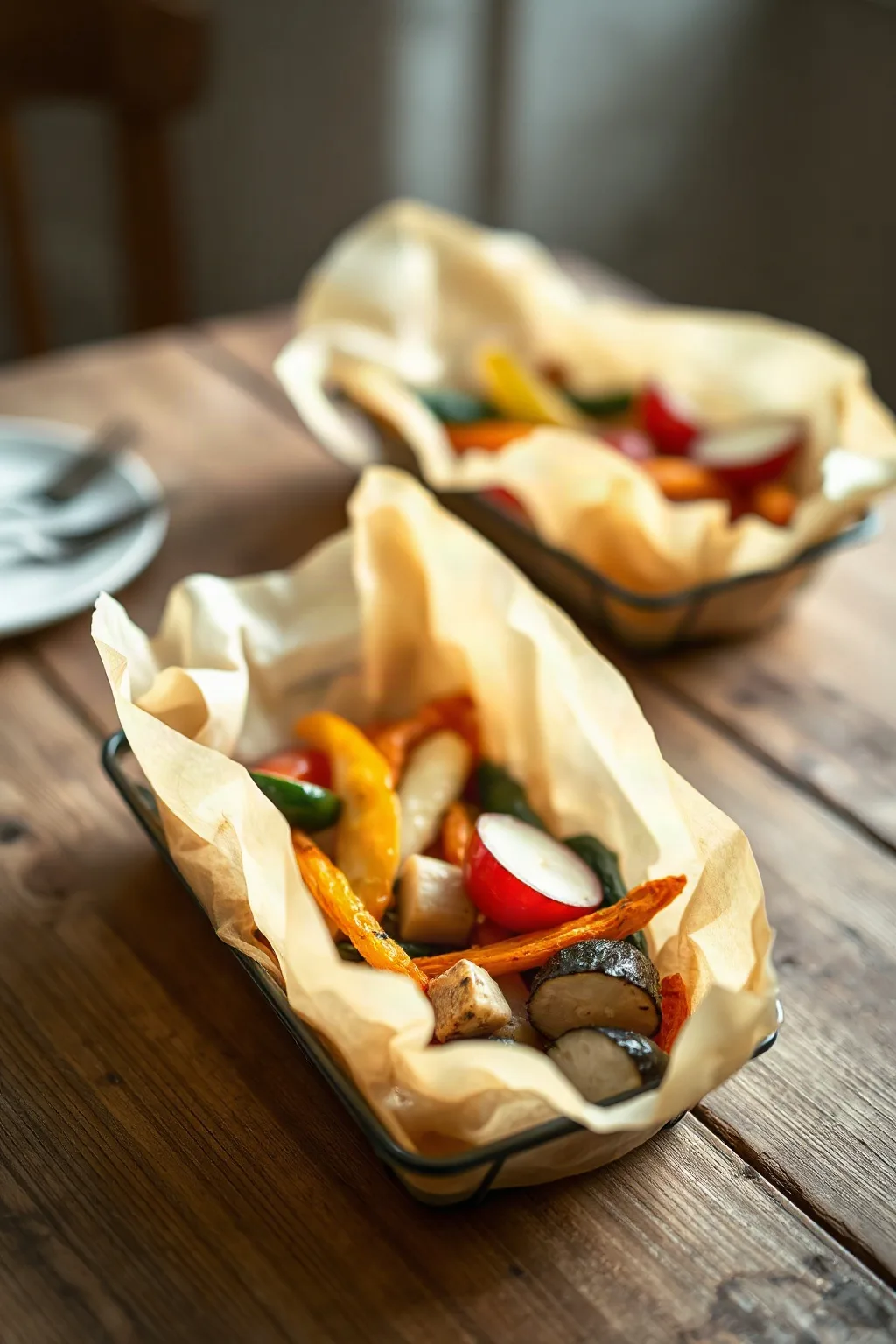 Verduras en Papillote