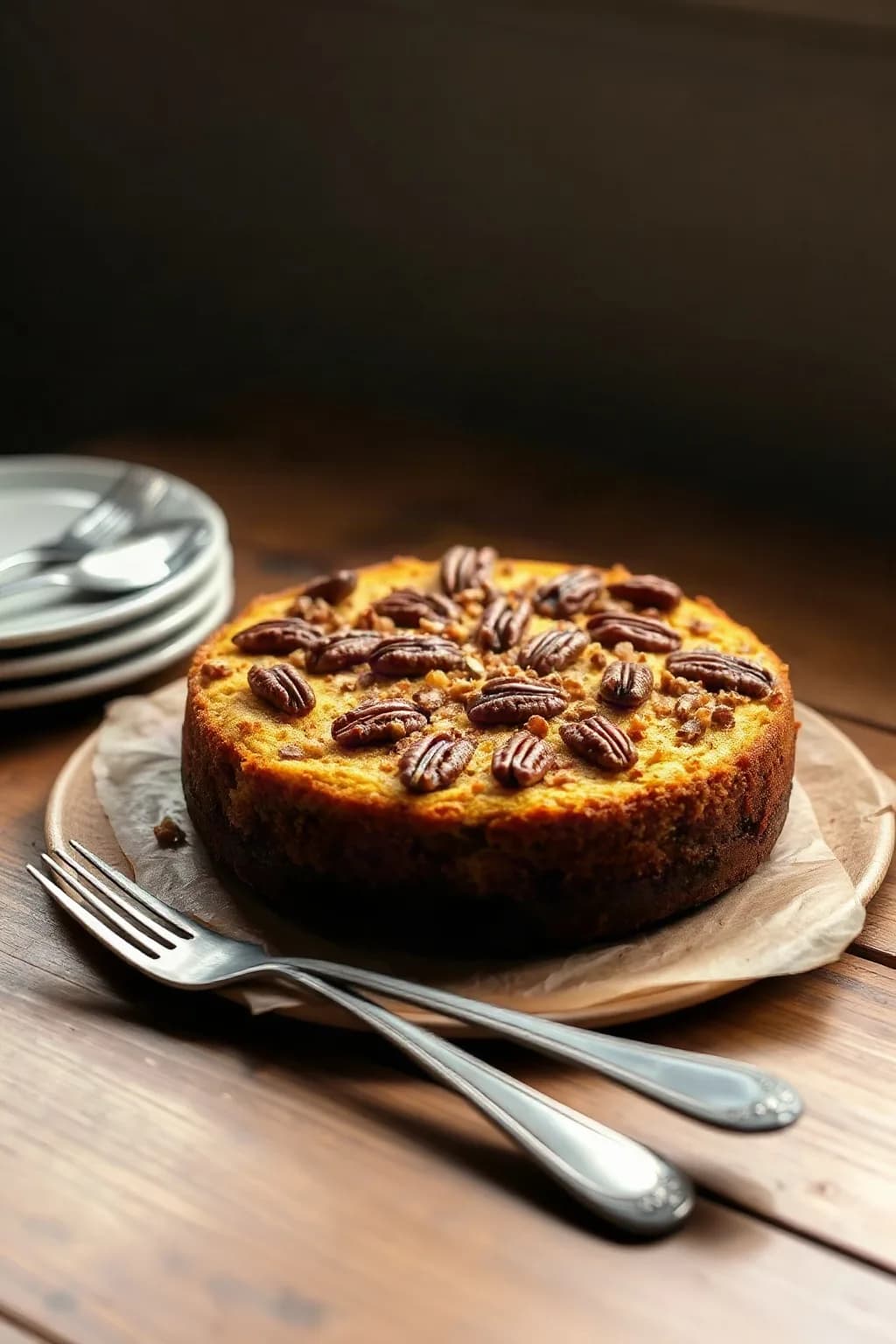 Squash Cake with Pecan Crumble