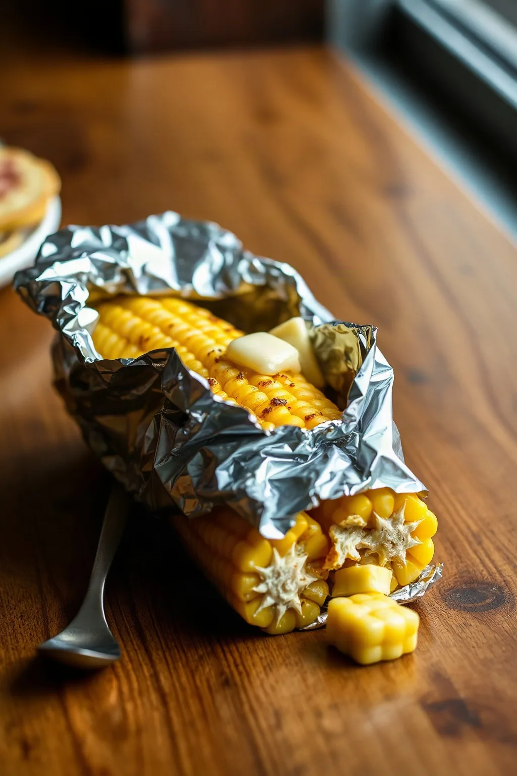 Elote con Mantequilla Especiada en Papillote