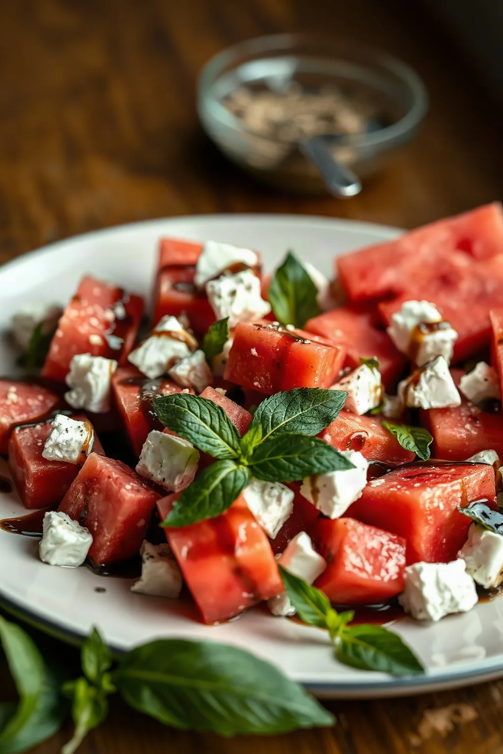 Salade de melon d'eau et de feta