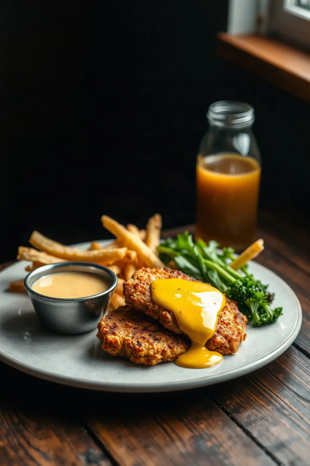 Crispy Turkey Fillets with Honey Mustard Sauce