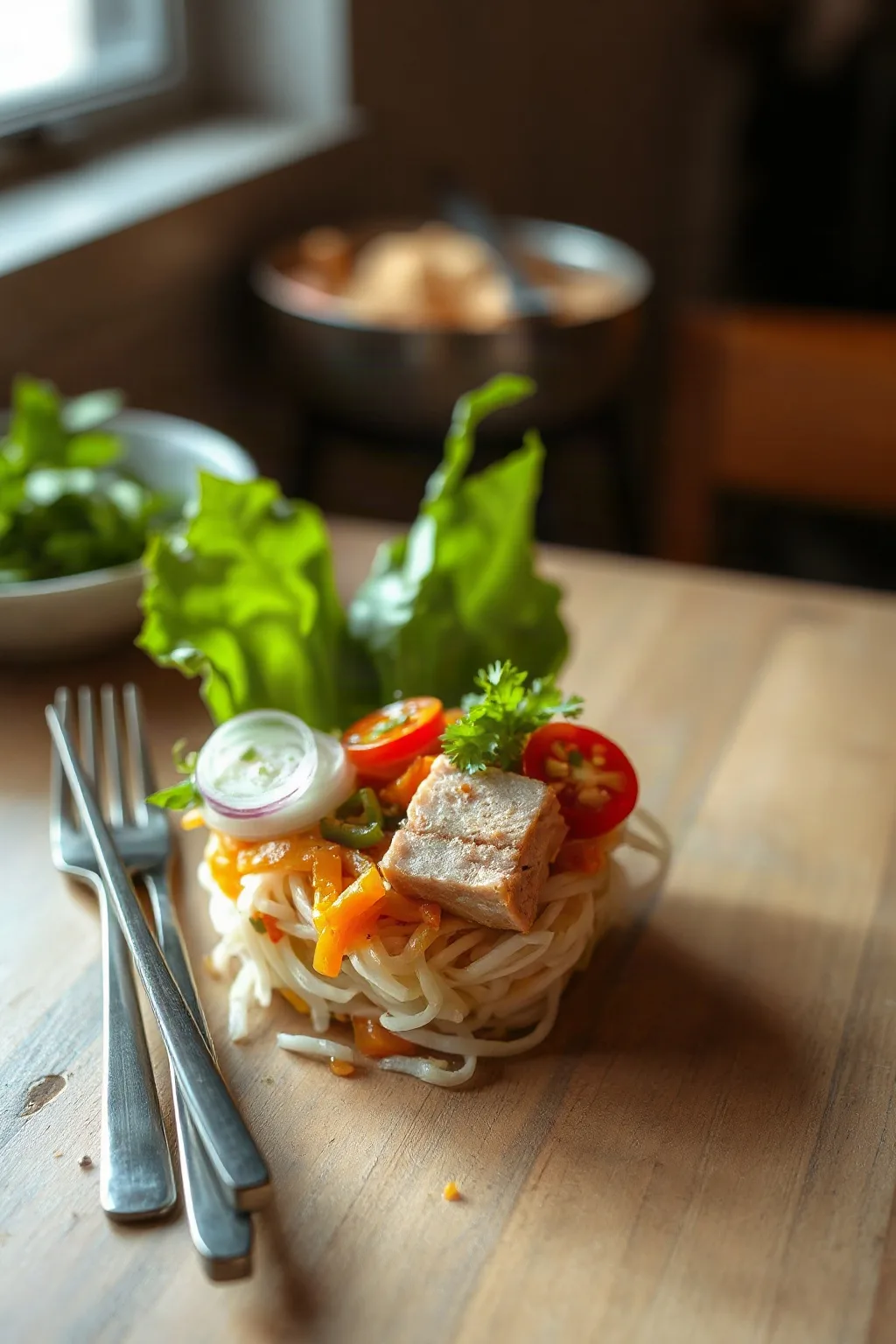 Spicy Tuna Vermicelli Salad