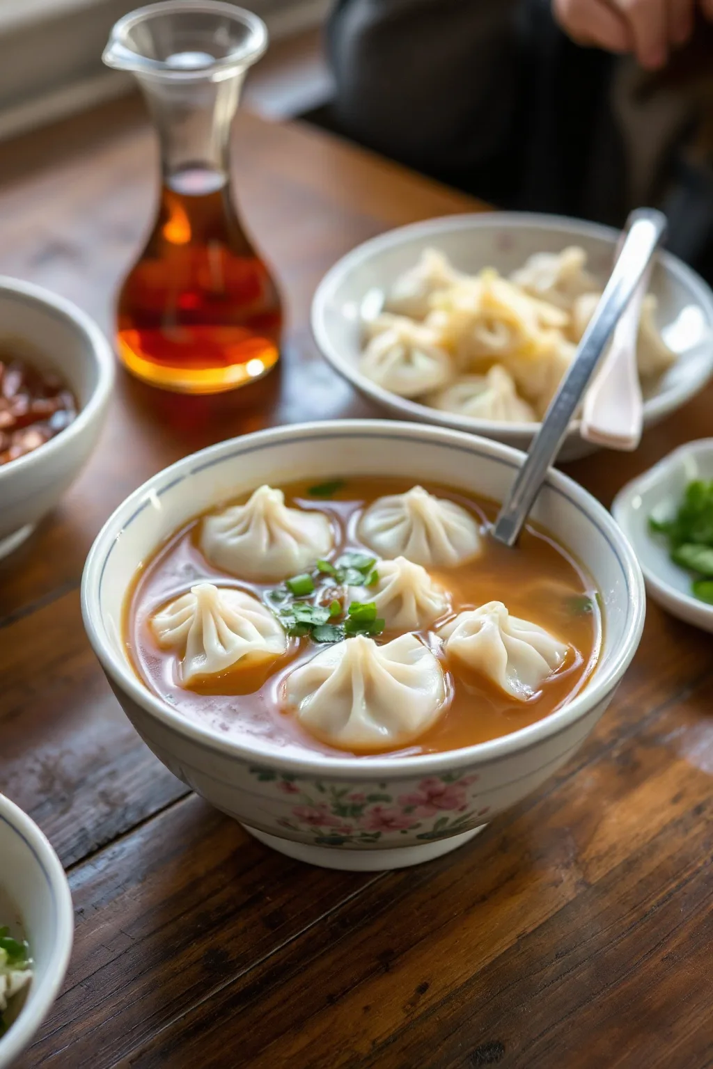 Soupe won ton aux raviolis chinois