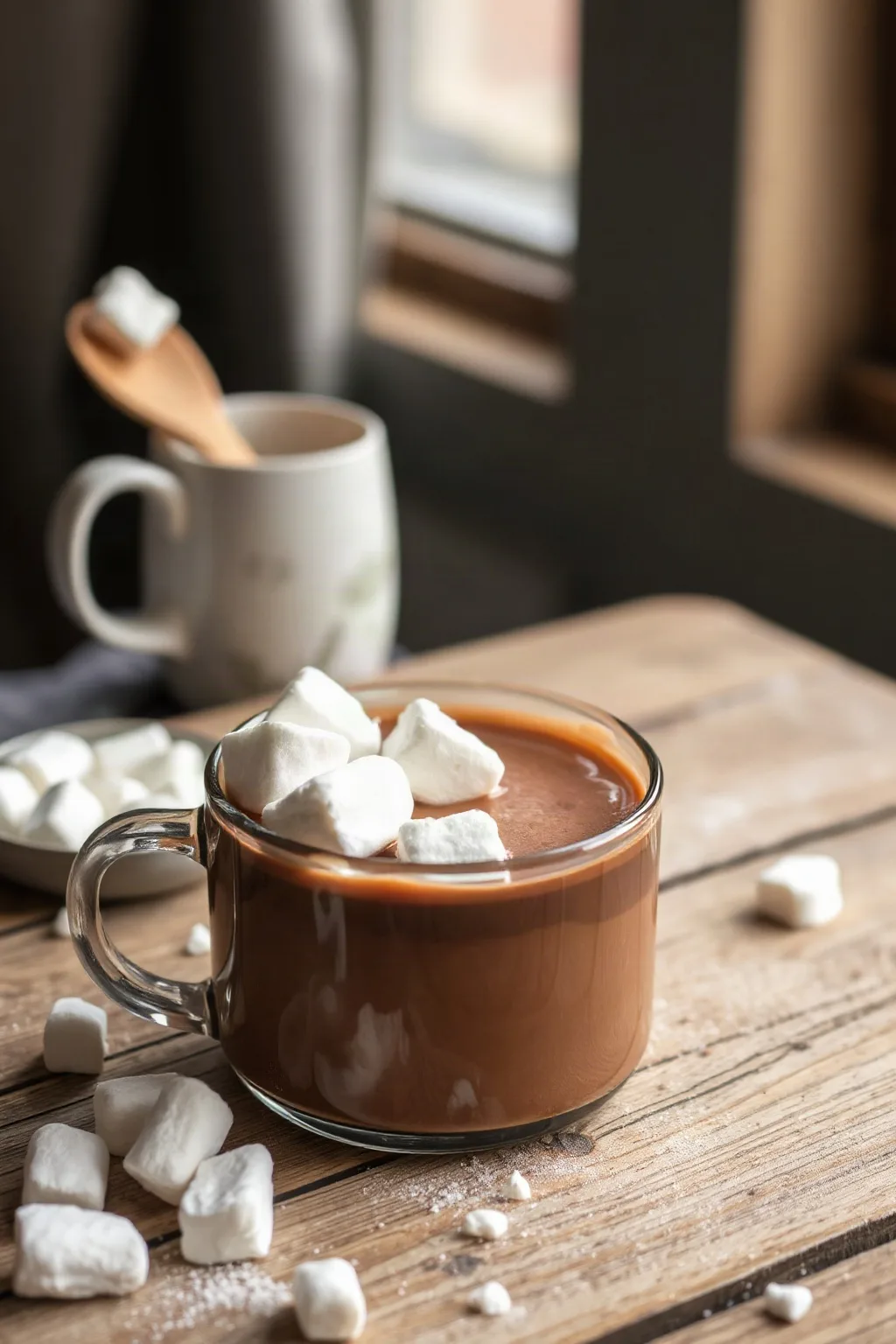 Chocolat chaud et guimauve maison