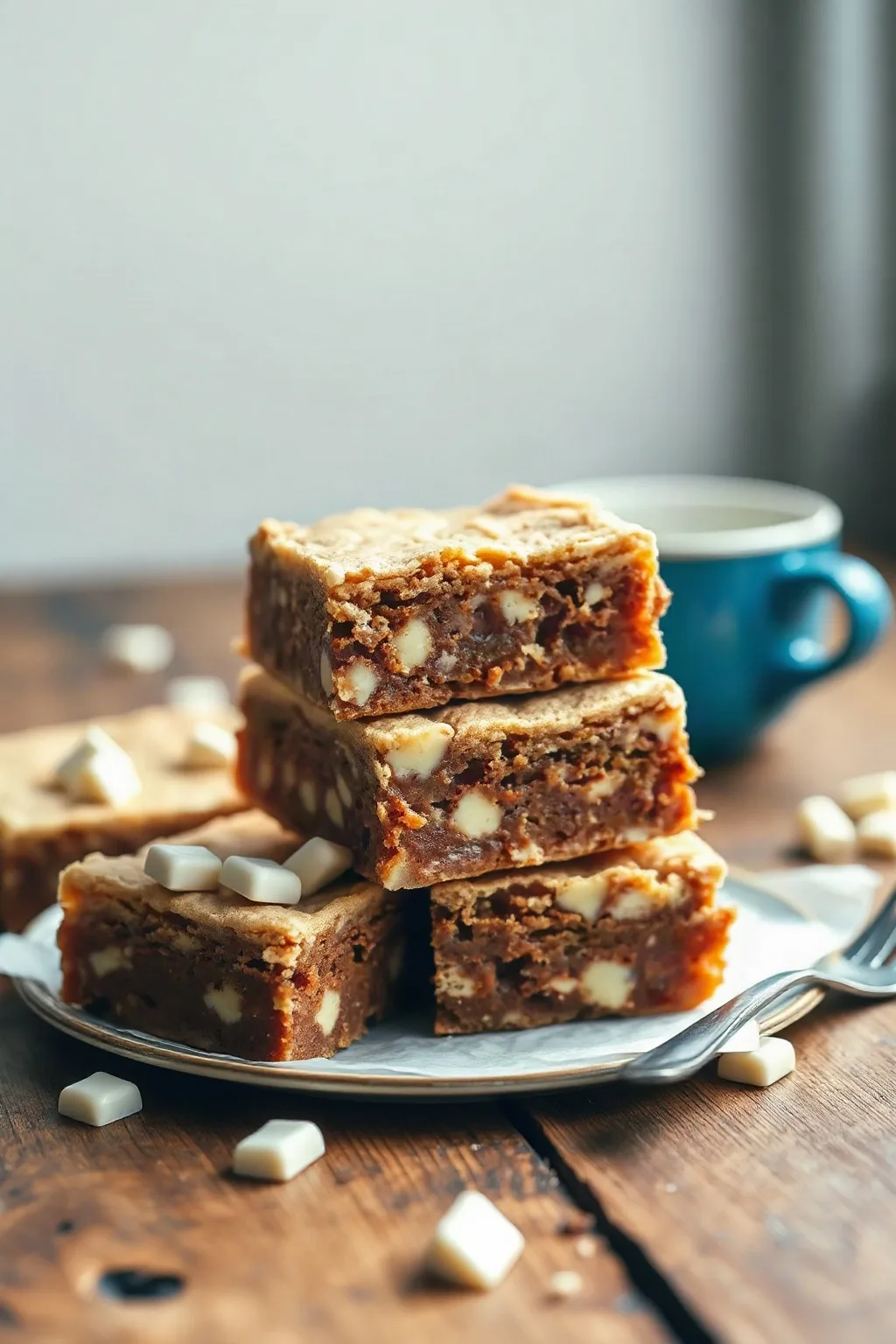 White Chocolate Blondie Brownies