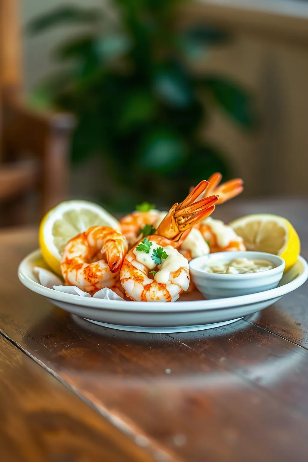 Spicy Grilled Shrimp with Lemon Mayonnaise