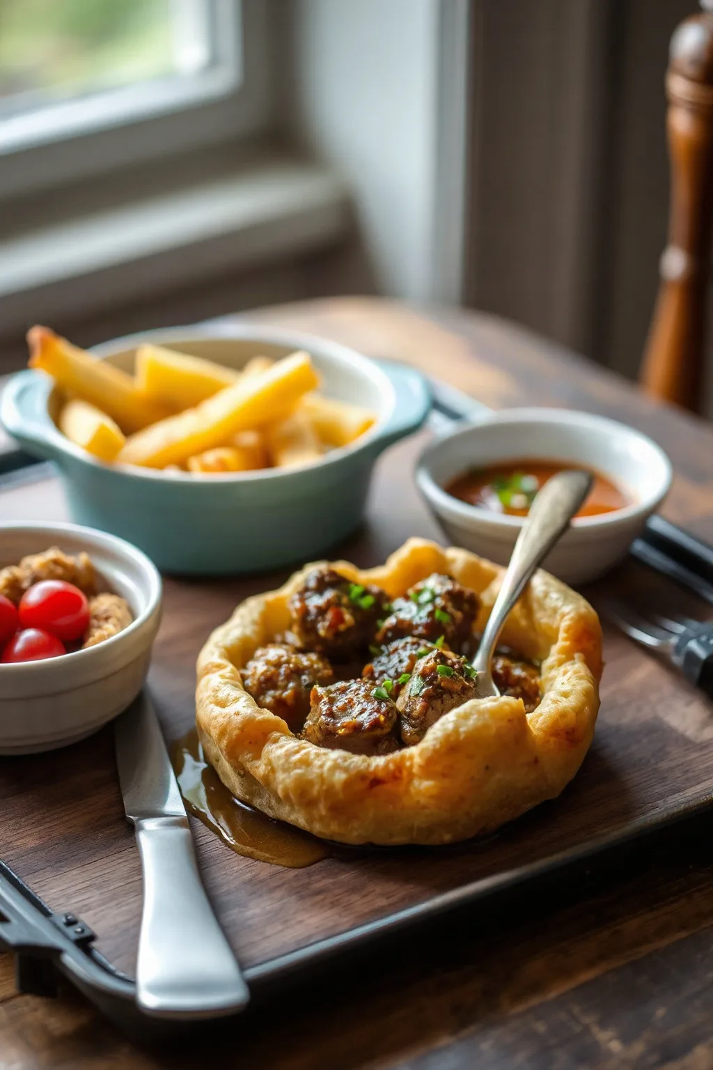 Curried Lamb in Potato Crust