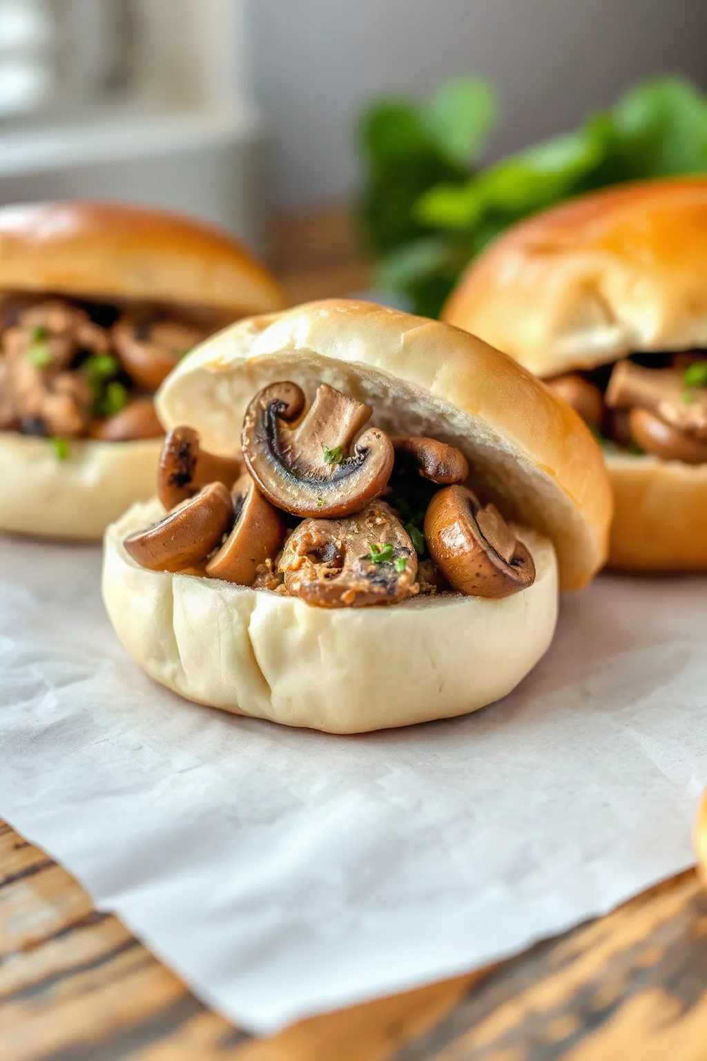 Chicken and Mushroom Stuffed Buns