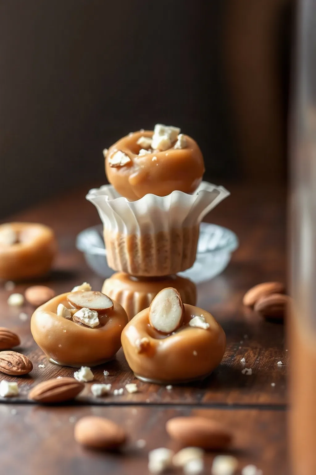 Sweet Caramel and Almond Bites