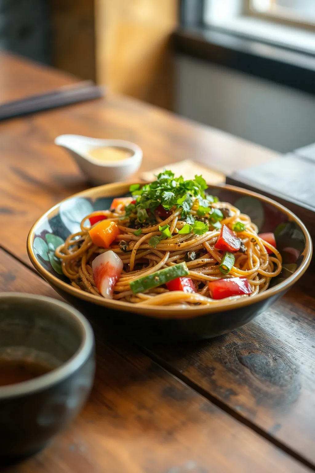 Cold Soba Noodle Salad with Miso Dressing