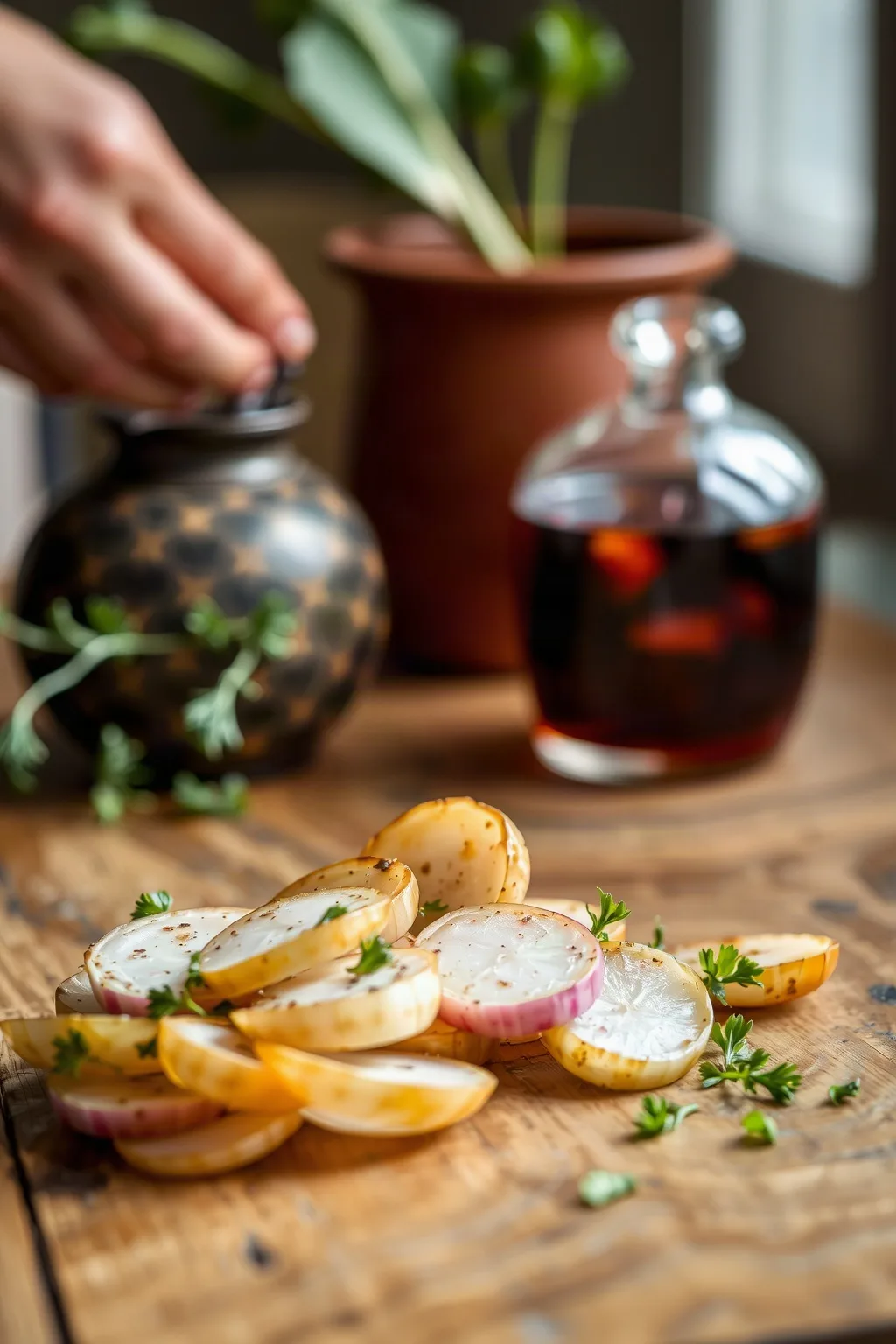 Marinated Turnips