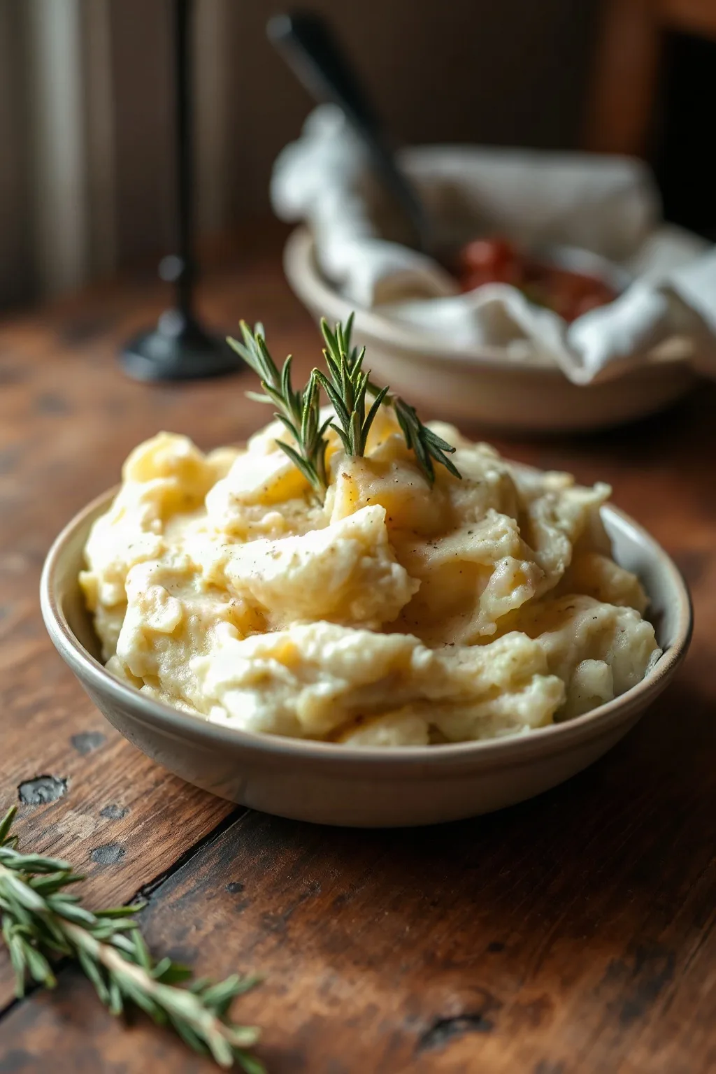 Garlic and Rosemary Mashed Potatoes