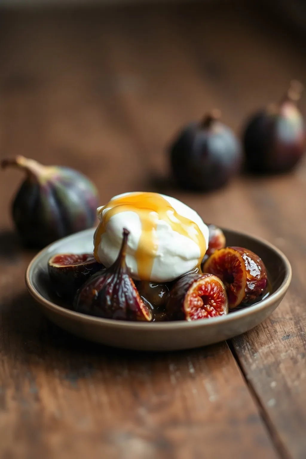 Caramelized Figs with Honey and Yogurt