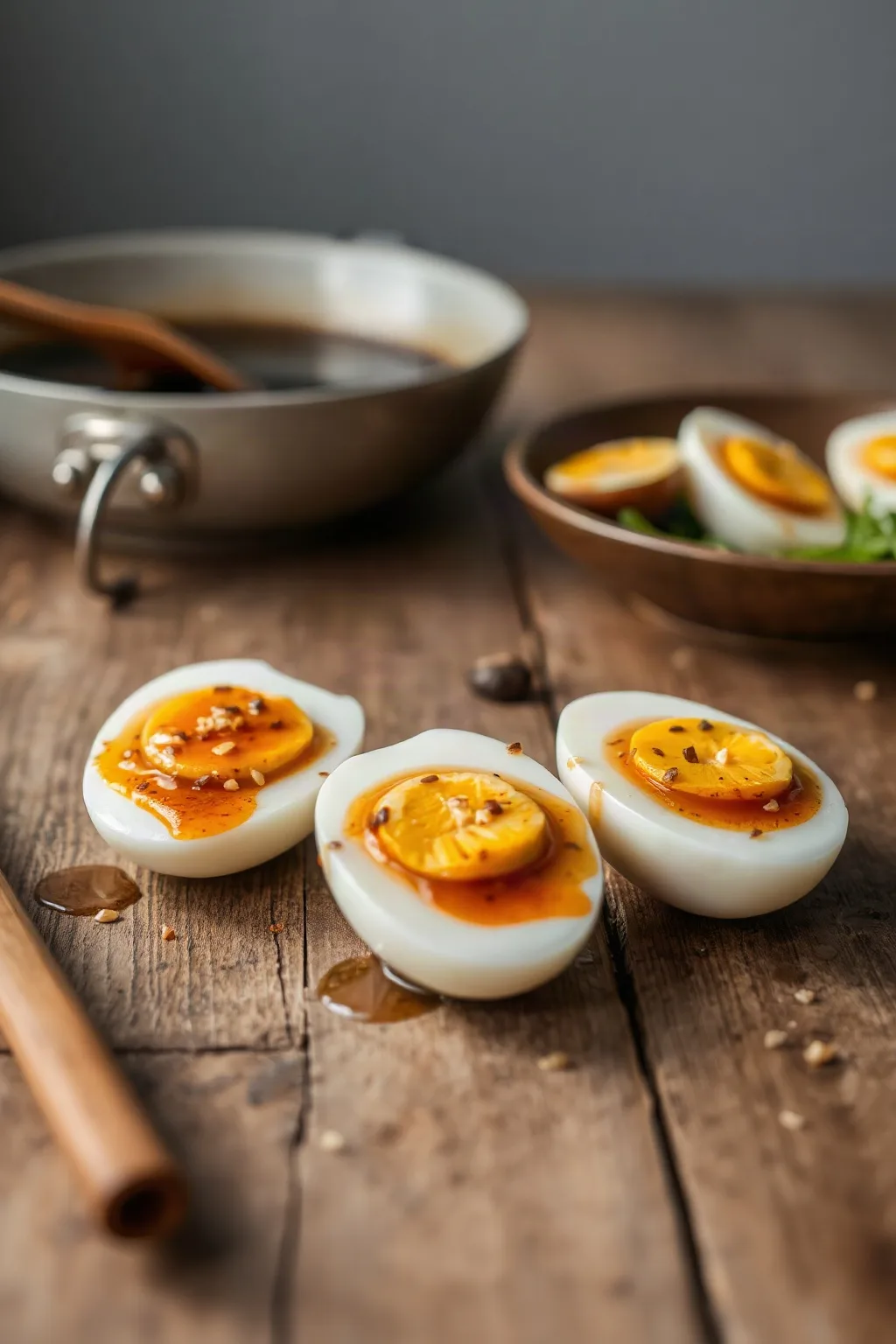 Soy and Sesame Marinated Eggs